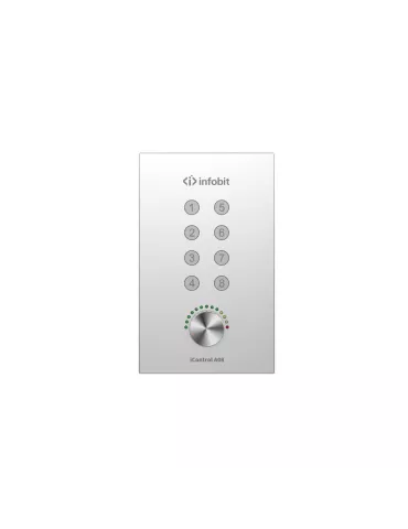 INFOBIT ICONTROLA08 8-button Dante audio controller iControl A08 INFOBIT INFICONTROLA08 | MusicGoodDeal
