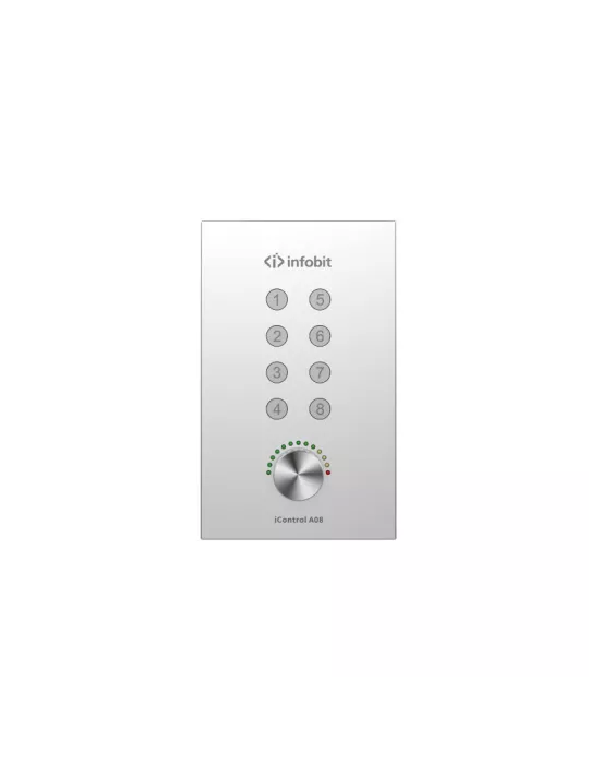 INFOBIT ICONTROLA08 Controlador de audio Dante de 8 botones iControl A08 INFOBIT INFICONTROLA08 | MusicGoodDeal