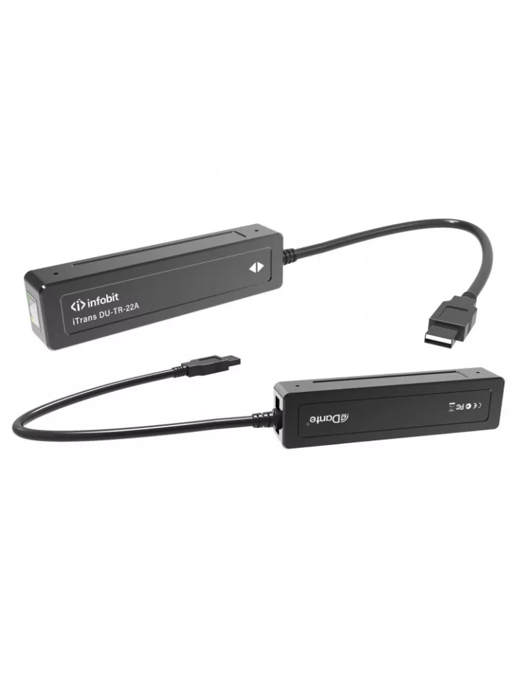 INFOBIT iTRANSDUTR22A Dante USB Transmitter Receiver Infobit iTrans DU-TR-22A INFOBIT INFiTRANSDUTR22A | MusicGoodDeal