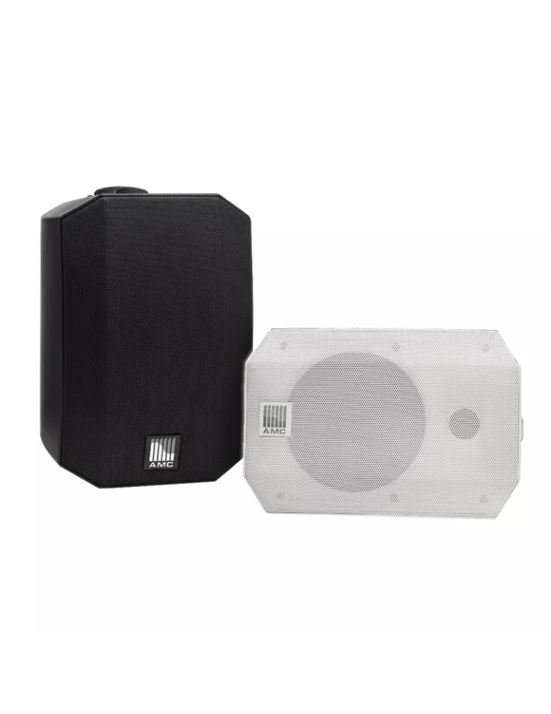 AMC 04B Enceinte  04 BLACK - Noir 30W RMS Ligne 100V et 16O Support inclus