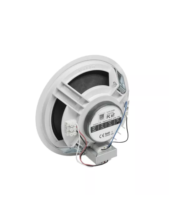 AMC PC6T Flush-mount loudspeaker White integrated 100v line transformer AMC AMCPC6T | MusicGoodDeal