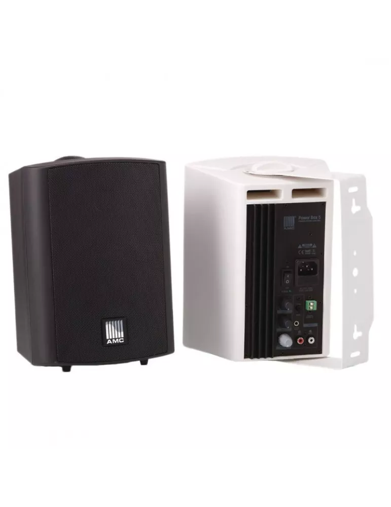 AMC PWRBOX5 Paires d'enceintes amplifiés  POWER BOX 5 Noir 2x 20 watts