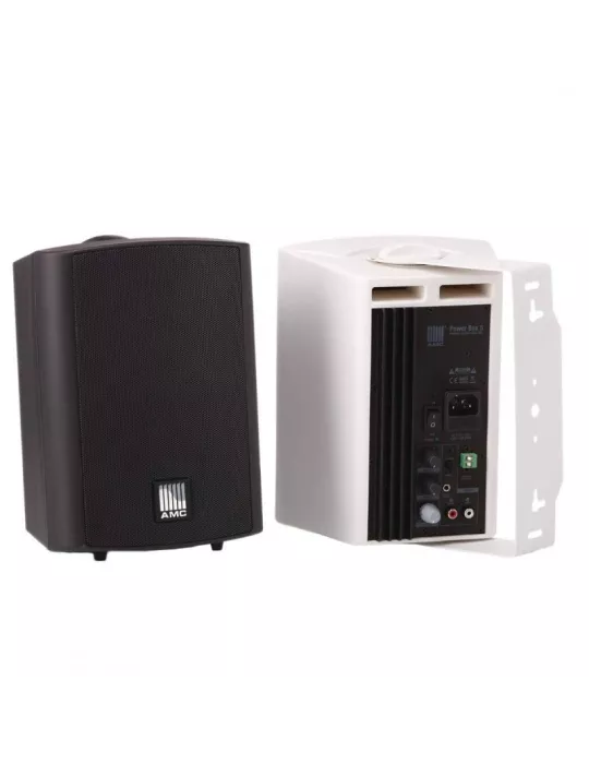 AMC PWRBOX5 Pareja de altavoces amplificados POWER BOX 5 Negro 2x 20 vatios AMC AMCPWRBOX5 | MusicGoodDeal