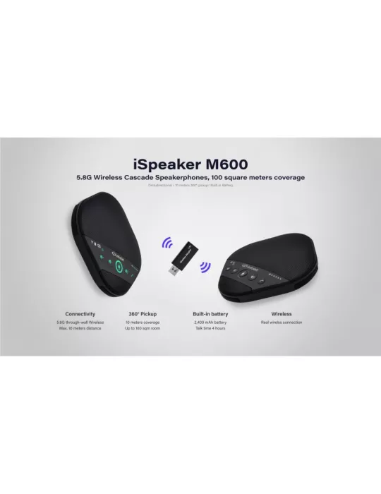 INFOBIT ISPKM600 Wireless omnidirectional cascade microphone kit Infobit iSpeaker M600 INFOBIT INFISPKM600 | MusicGoodDeal