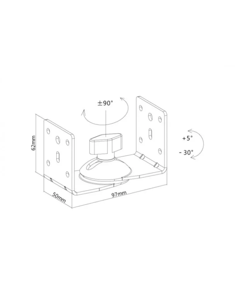 MULTIBRACKETS 9772 Speaker stand Black Multibrackets MULTIBRACKETS MUL9772 | MusicGoodDeal