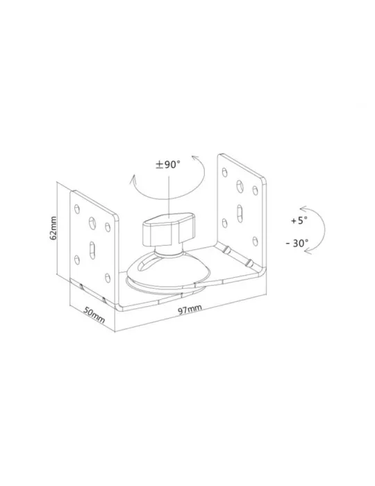 MULTIBRACKETS 9772 Speaker stand Black Multibrackets MULTIBRACKETS MUL9772 | MusicGoodDeal