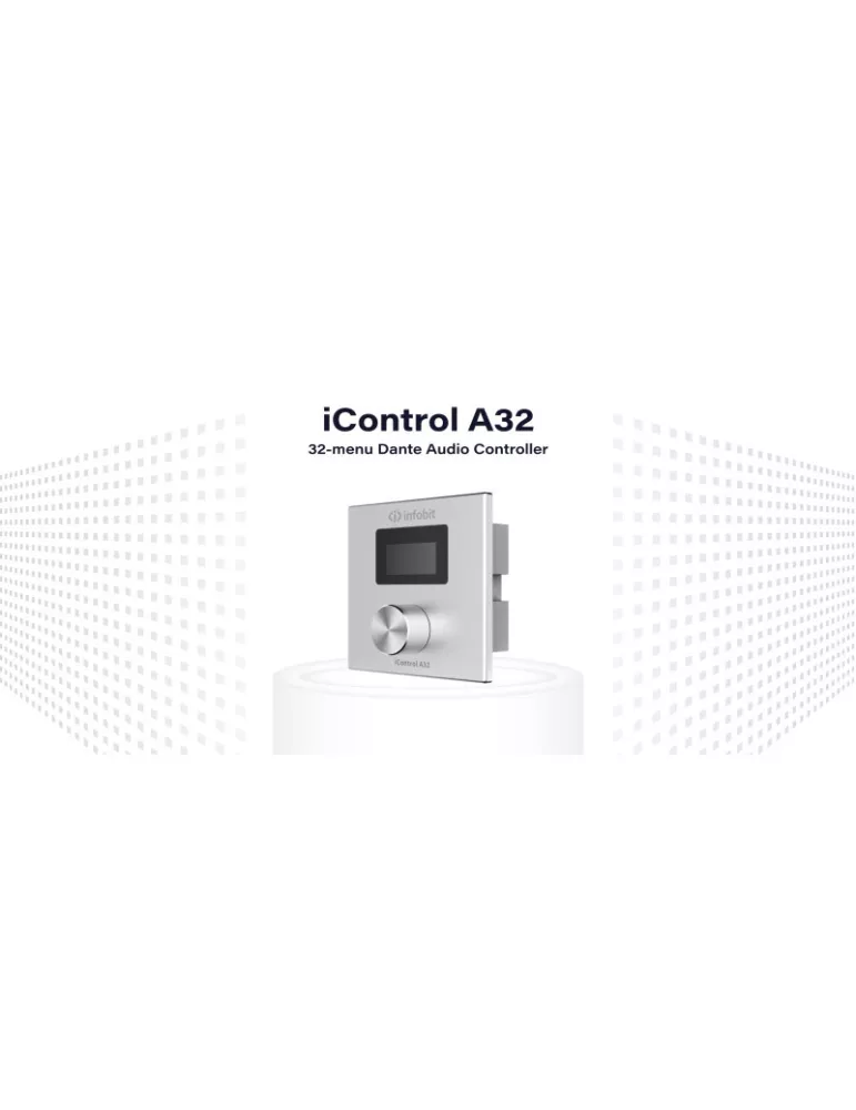INFOBIT ICONTROLA32 32-menu Dante audio controller iControl A32 INFOBIT INFICONTROLA32 | MusicGoodDeal