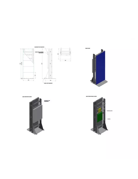 MULTIRACKETS 4806 Multibrackets NEC LED Totem - 1x5 paneles MULTIBRACKETS MUL4806 | MusicGoodDeal