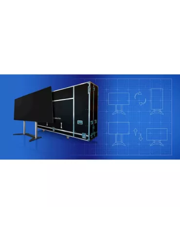 OPTOMA QUADSHOW Soporte de suelo y maletín de transporte QUADShow para pantalla LED Quad FHDQ130 OPTOMA OPTQUADSHOW | MusicGoo 2