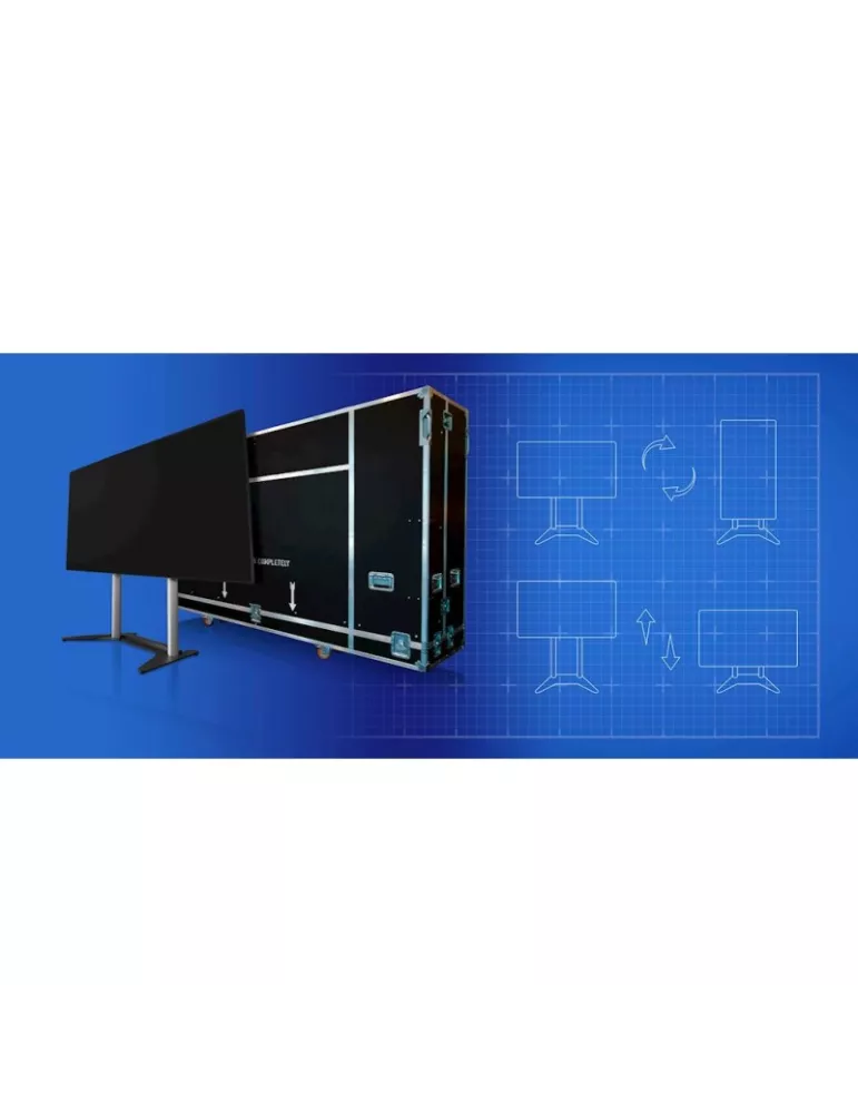 OPTOMA QUADSHOW Soporte de suelo y maletín de transporte QUADShow para pantalla LED Quad FHDQ130 OPTOMA OPTQUADSHOW | MusicGoo