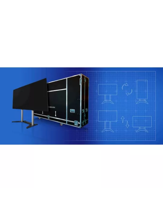 OPTOMA QUADSHOW Soporte de suelo y maletín de transporte QUADShow para pantalla LED Quad FHDQ130 OPTOMA OPTQUADSHOW | MusicGoo