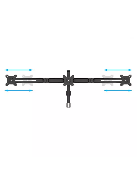 MULTIBRACKETS 5002 Soporte de mesa extensible Multibrackets VESA Kit de expansión de triple brazo para montaje en sobremesa -