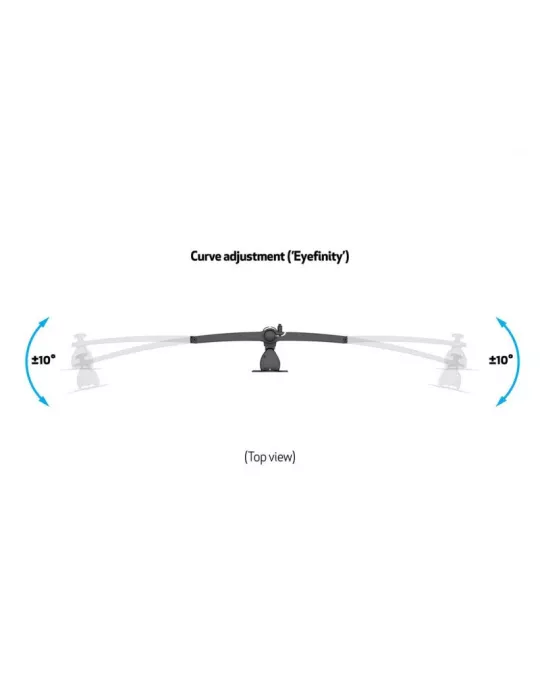 MULTIBRACKETS 5002 Extension support de table Multibrackets VESA Desktopmount Triple Arm Expansion Kit - écran de 15" - 24" Ves