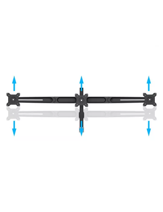 MULTIBRACKETS 5002 Soporte de mesa extensible Multibrackets VESA Kit de expansión de triple brazo para montaje en sobremesa -