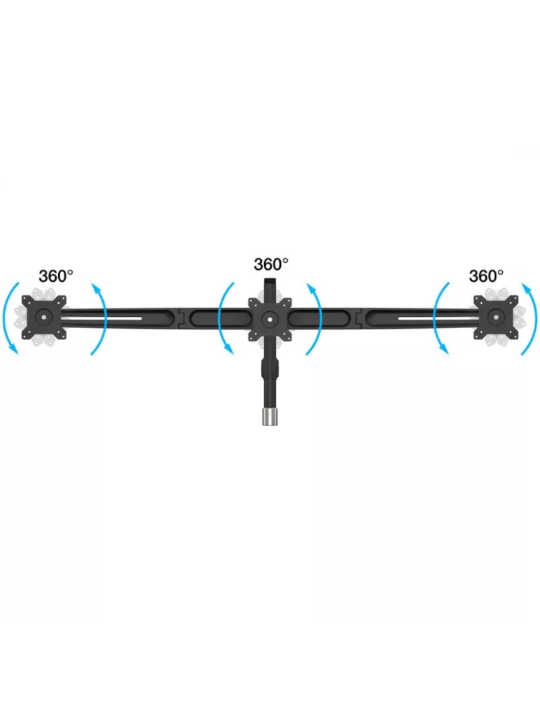 MULTIBRACKETS 5002 Extension support de table Multibrackets VESA Desktopmount Triple Arm Expansion Kit - écran de 15" - 24" Ves
