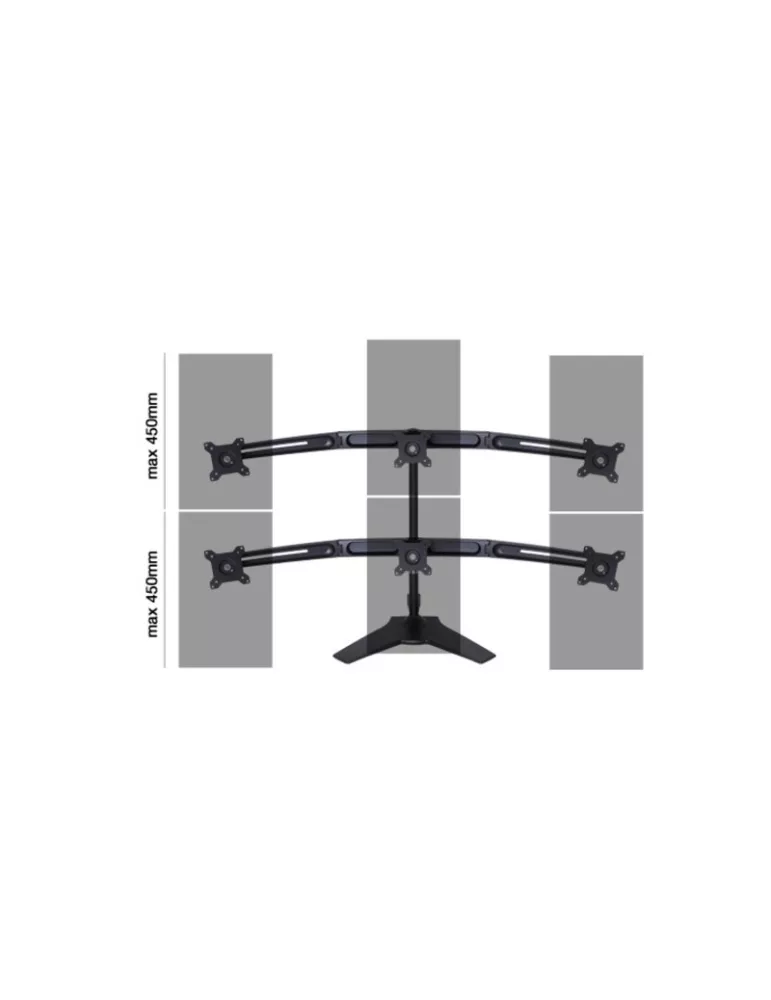 MULTIBRACKETS 5002 Extension table support Multibrackets VESA Desktopmount Triple Arm Expansion Kit - 15  - 24  screen Vesa Ma