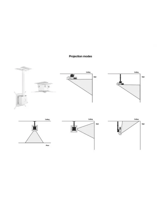 MULTIBRACKETS 0594 Ceiling mount for Videoprojector Multibrackets Pro HD 40kg White - Ref MULTIBRACKETS MUL0594 | MusicGoodDea