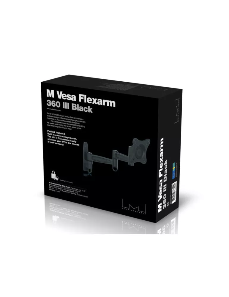 MULTIBRACKETS 3299 LCD wall mount -Multibrackets VESA Flexarm 360 III Blak 75-200 Ref  MULTIBRACKETS MUL3299 | MusicGoodDeal