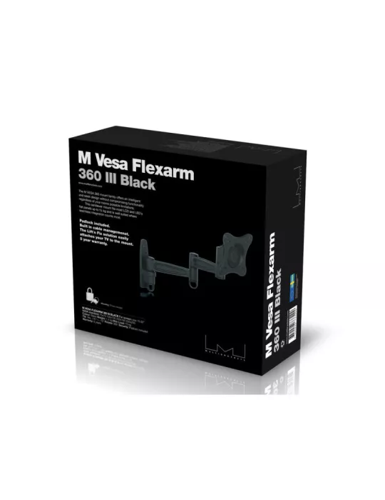 MULTIBRACKETS 3299 LCD wall mount -Multibrackets VESA Flexarm 360 III Blak 75-200 Ref  MULTIBRACKETS MUL3299 | MusicGoodDeal