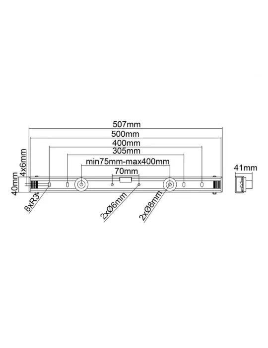 MULTIBRACKETS 0984 Universal wall mount Multibrackets size S Landscape 32 -65  or Portrait 43 -65 MULTIBRACKETS MUL0984 | Musi