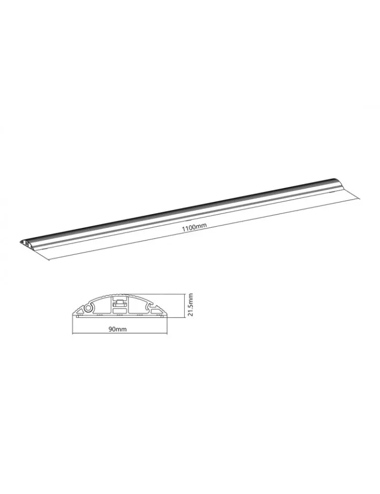 MULTIBRACKETS 2192 Kabelabdeckung Boden Multibrackets Cable Cover Grau - 139mm-W 1100mm-L MULTIBRACKETS MUL2192 | MusicGoodDea