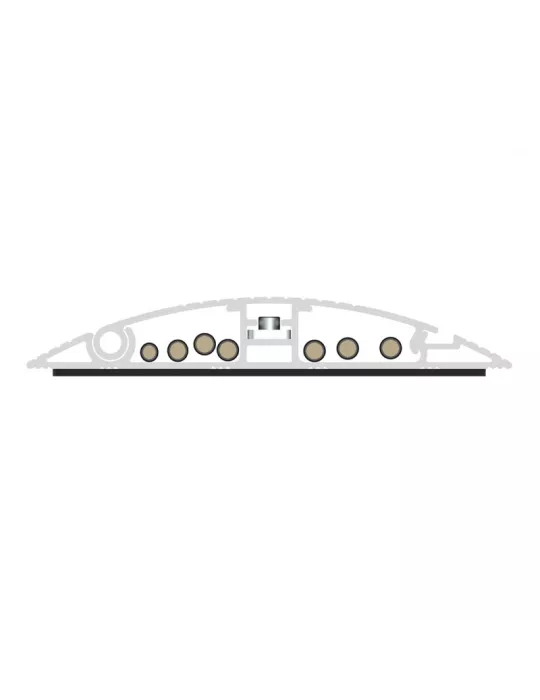 MULTIBRACKETS 2185 Cache-câble sol Multibrackets Cable Cover Gris - 139mm-W 750mm-L