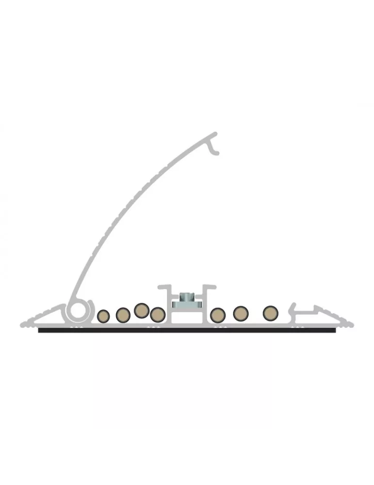 MULTIBRACKETS 2185 Cache-câble sol Multibrackets Cable Cover Gris - 139mm-W 750mm-L