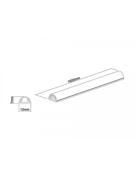 MULTIBRACKETS 1219 Cache-câble Multibrackets Cable Cover Gris - 18 mm x 11 m