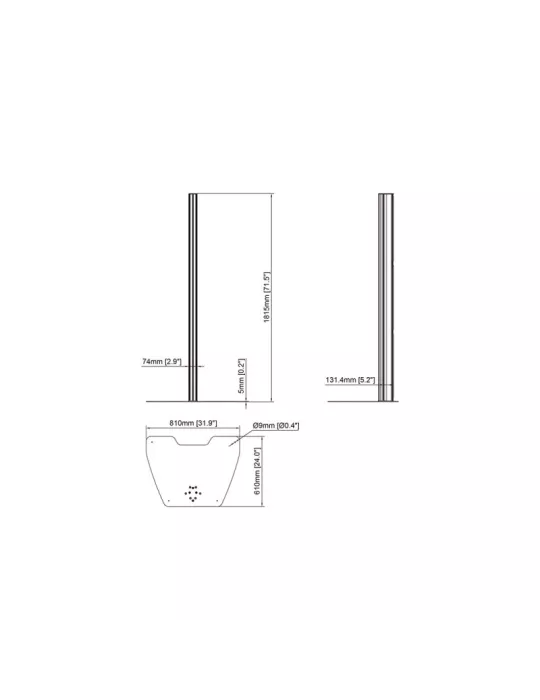 MULTIBRACKETS 2949 Support sol avec colonne 270cm compatibles Multibrackets Pro-Series REF: