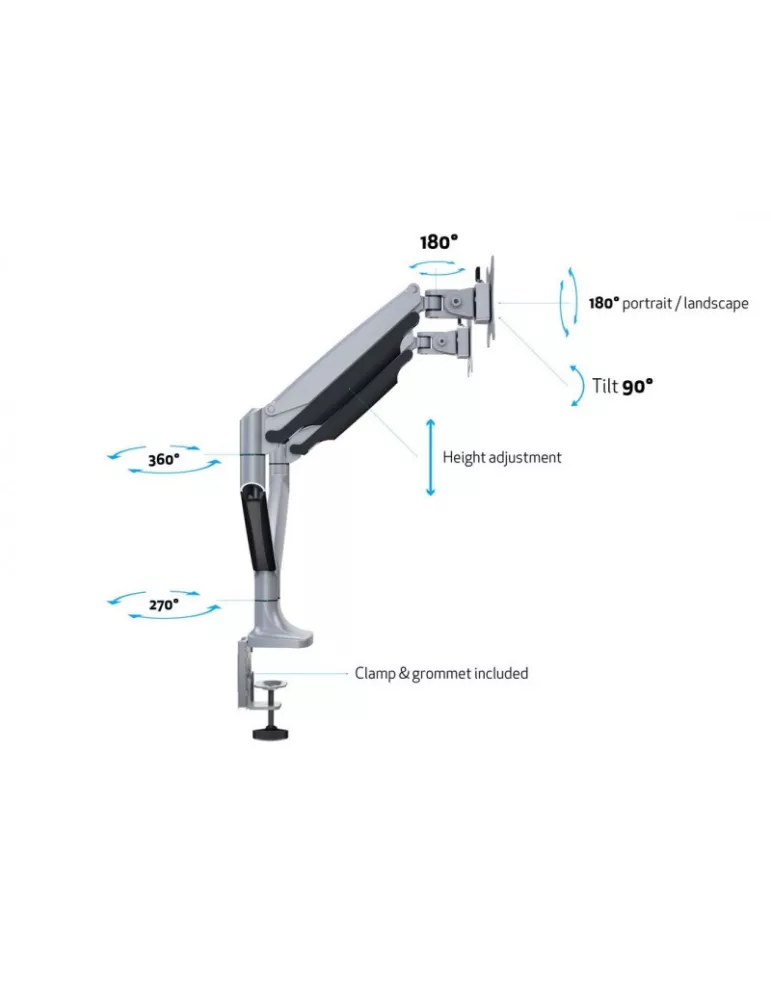 MULTIBRACKETS 3279 Tischständer Multibrackets Deskmount Gas Spring Dual - 2 Bildschirme von 15  - 30  VESA Max 100x100 MULTIBR