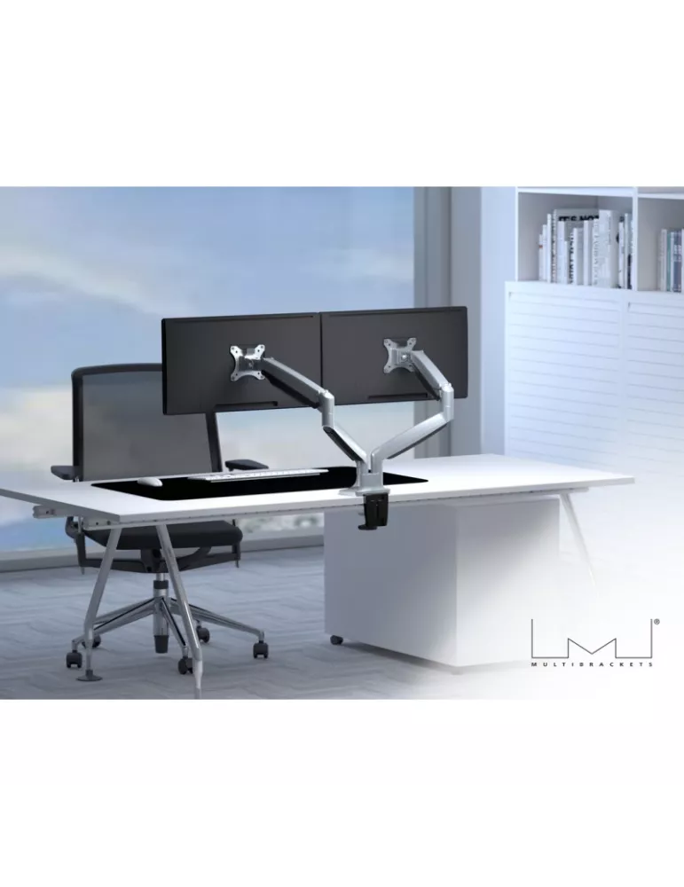 MULTIBRACKETS 3279 Table support Multibrackets Deskmount Gas Spring Dual - 2 screens 15  - 30  VESA Max 100x100 MULTIBRACKETS