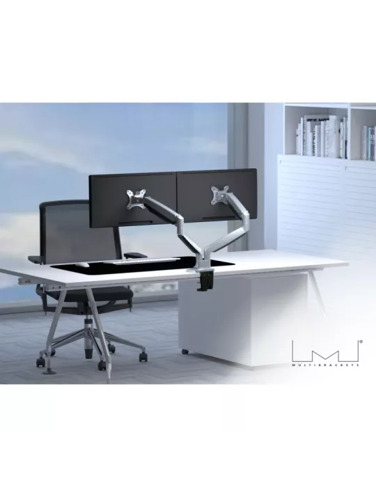 MULTIBRACKETS 3279 Table support Multibrackets Deskmount Gas Spring Dual - 2 screens 15  - 30  VESA Max 100x100 MULTIBRACKETS