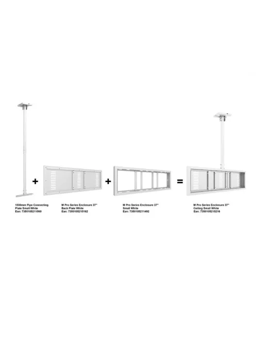MULTIBRACKETS 5216 Support plafond avec caisson Multibrackets Enclosure 37  Ceiling Small Blanc - écran 37  VESA Max 600x400 M