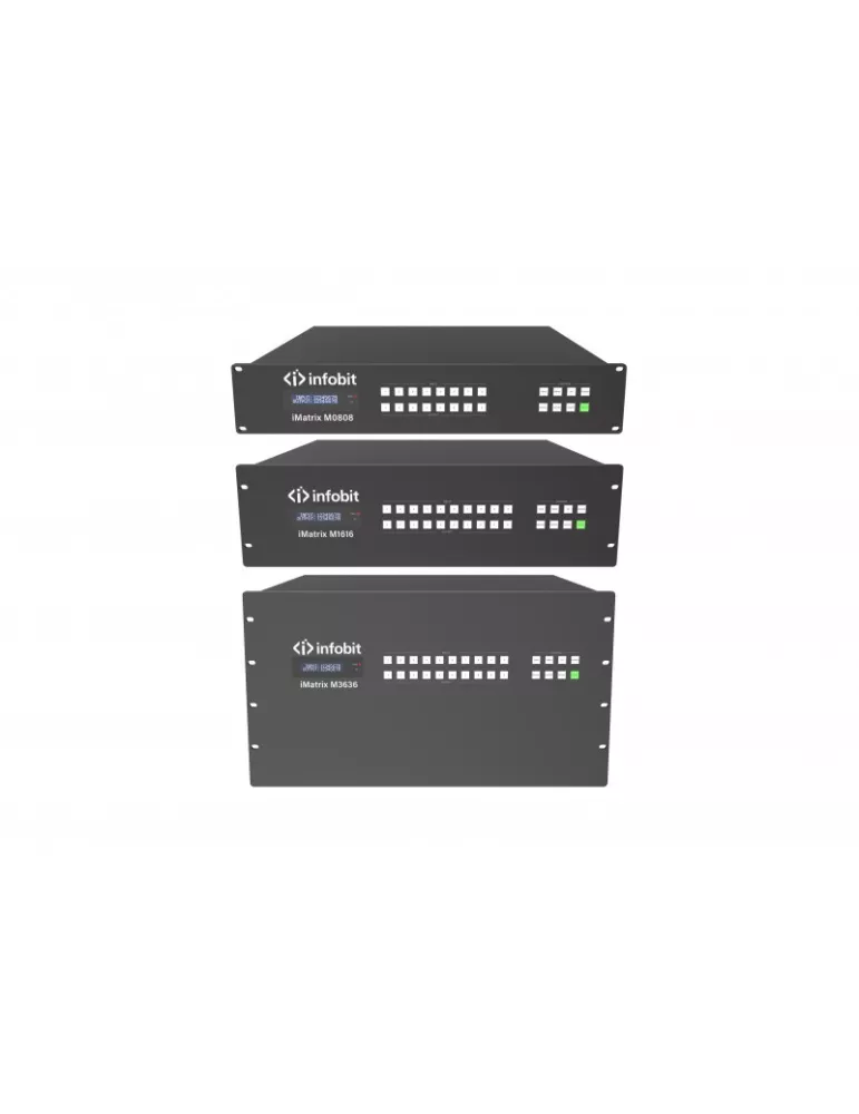 INFOBIT IMATRIXM808 Chassis Matrice modulaire mur d'images 8x8  iMatrix M808 double alimentation