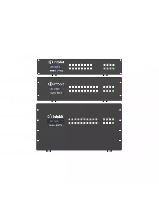 INFOBIT IMATRIXM808 Chassis 8x8 iMatrix M808 dual-powered modular matrix video wall INFOBIT INFIMATRIXM808 | MusicGoodDeal