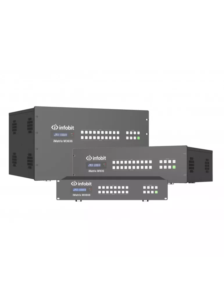 INFOBIT IMATRIXM808 Chassis Modulare Matrix 8x8 iMatrix M808 Videowand mit doppelter Stromversorgung INFOBIT INFIMATRIXM808 |
