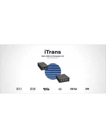 INFOBIT ITRANSTR80 USB 2.0 Extender Kit auf 80m - Infobit iTrans USB2-TR80 INFOBIT INFITRANSTR80 | MusicGoodDeal 2