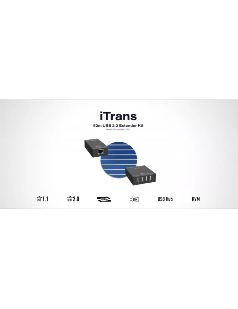 INFOBIT ITRANSTR80 Kit Extender USB 2.0 sur 80m - Infobit iTrans USB2-TR80
