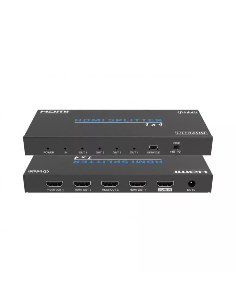 INFOBIT ISWITCH104 Divisor 1x4 HDMI 4K60 Infobit - iSwitch 104 INFOBIT INFISWITCH104 | MusicGoodDeal