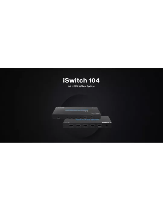 INFOBIT ISWITCH104 Divisor 1x4 HDMI 4K60 Infobit - iSwitch 104 INFOBIT INFISWITCH104 | MusicGoodDeal