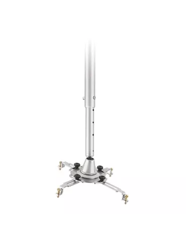EUROMET 04383 Support plafond videoprojecteur téléscopique  silver  (Max 10 kg) hauteur 400-600 mm