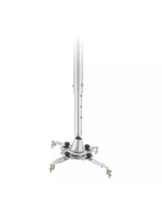 EUROMET 04383 Soporte de techo telescópico plateado para proyector (máx. 10 kg) altura 400-600 mm EUROMET EUR04383 | MusicGood