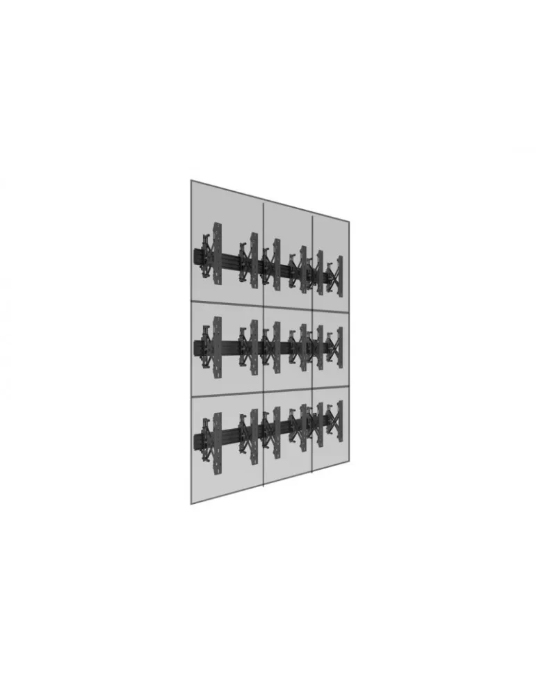 MULTIBRACKETS 5051 Wandhalterung Multibrackets Wallmount Pro MBW3x3UP 9 Monitore 32 -55  LCD VESA Max 400x400 MULTIBRACKETS MU