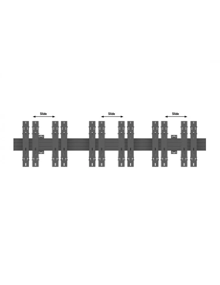 MULTIBRACKETS 5051 Wallmount Multibrackets Wallmount Pro MBW3x3UP 9 screens 32 -55  LCD VESA Max 400x400 MULTIBRACKETS MUL5051