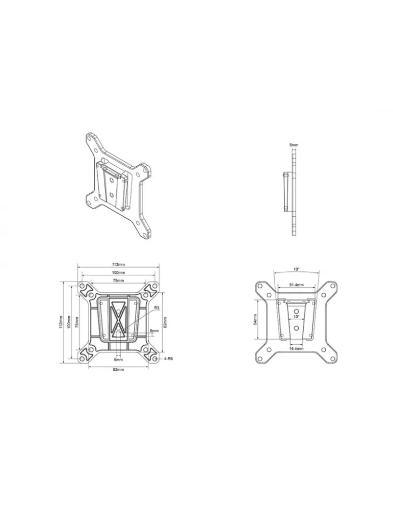 MULTIBRACKETS 8014 VESA adapter for quick mounting removal Multibrackets REF   MULTIBRACKETS MUL8014 | MusicGoodDeal