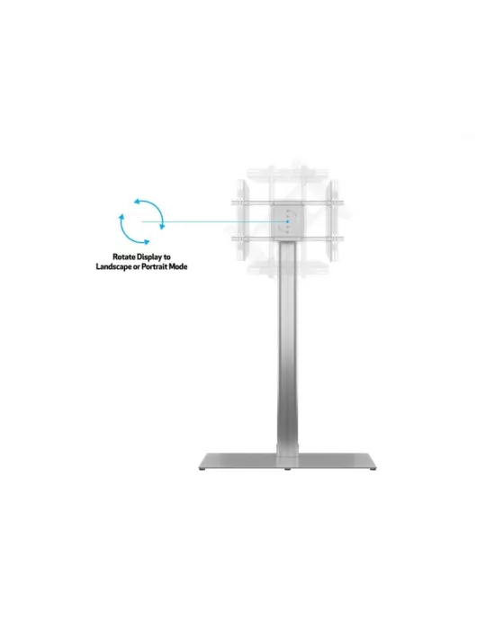 MULTIBRACKETS 7277 Support sol inclinable Multibrackets Public Display Stand 180 HD Single Silver Floorbase - écran 55"-80" VES