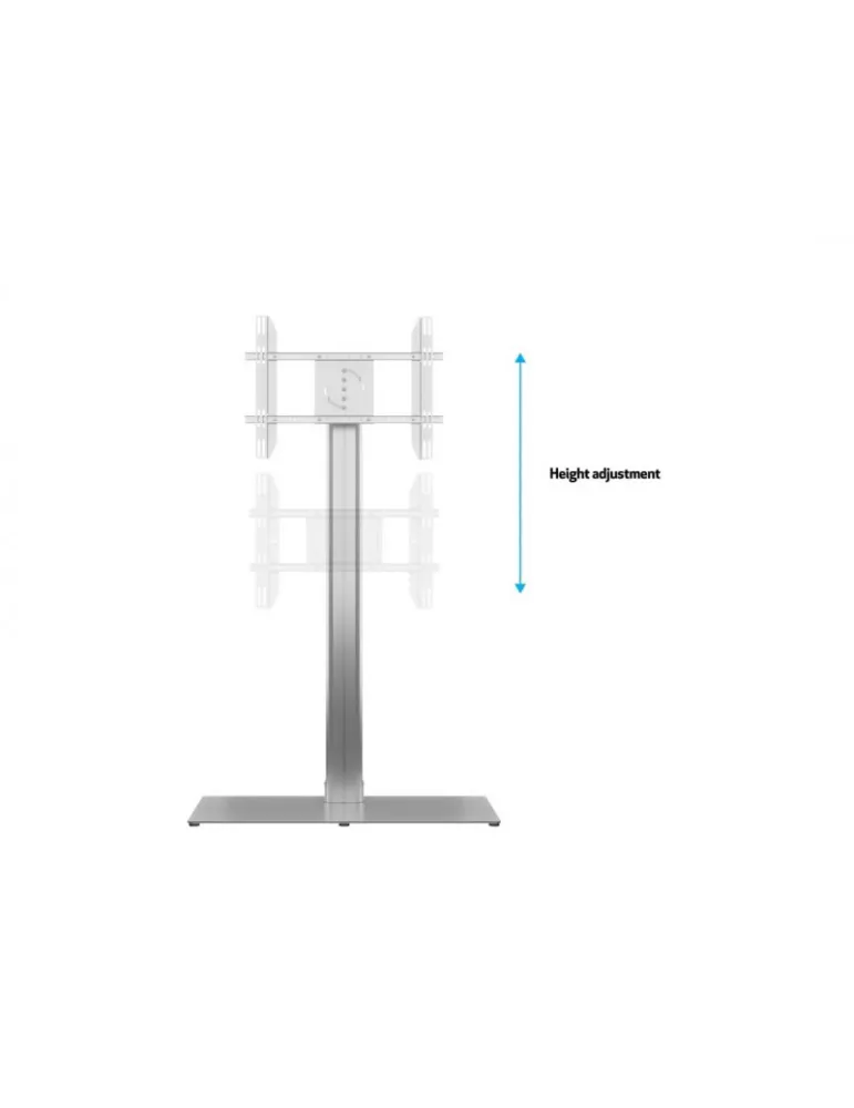 MULTIBRACKETS 7277 Support sol inclinable Multibrackets Public Display Stand 180 HD Single Silver Floorbase - écran 55"-80" VES