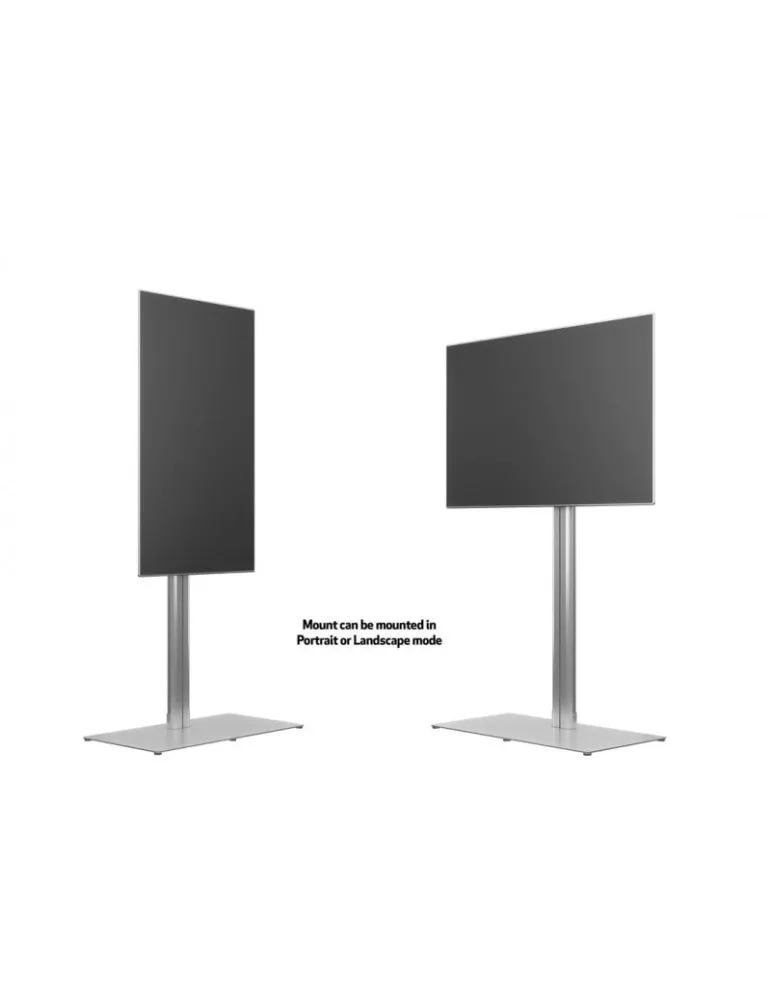 MULTIBRACKETS 7277 Neigbarer Bodenständer Multibrackets Public Display Stand 180 HD Single Silver Floorbase - 55 -80 -Bildschi