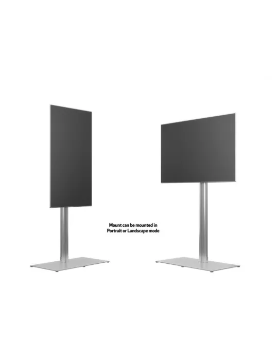 MULTIBRACKETS 7277 Support sol inclinable Multibrackets Public Display Stand 180 HD Single Silver Floorbase - écran 55"-80" VES