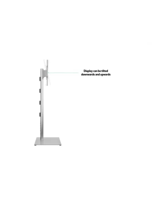 MULTIBRACKETS 7277 Neigbarer Bodenständer Multibrackets Public Display Stand 180 HD Single Silver Floorbase - 55 -80 -Bildschi